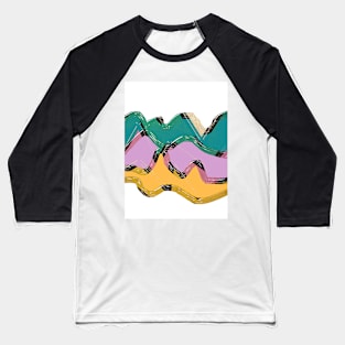 Wavelength abstract art Baseball T-Shirt